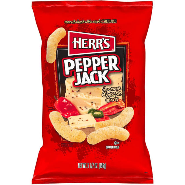 Herr&#039;s Pepper Jack Cheese Curls (156g)