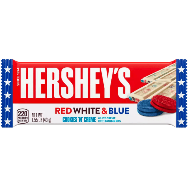 Hershey&#039;s Cookies &amp; Creme Red, White &amp; Blue (43g)