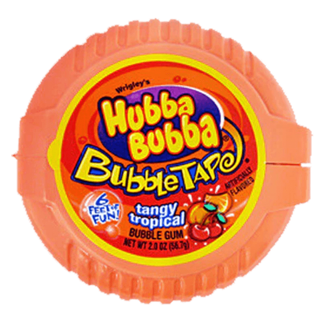 Hubba Bubba Bubble Tape Tangy Tropical (56g)