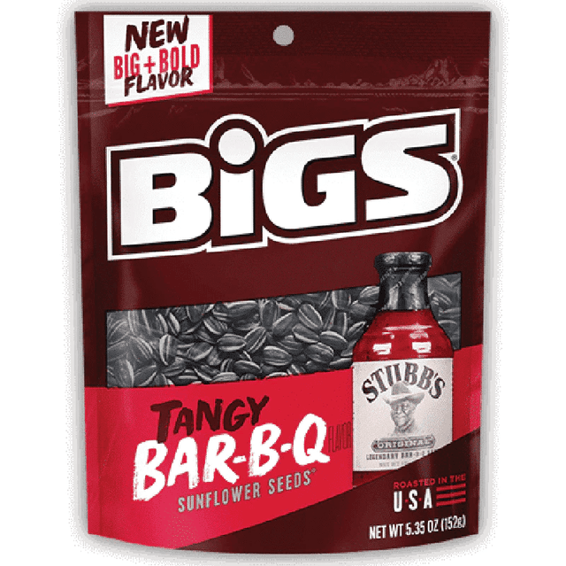 Bigs Sunflower Seeds Stubbs Tangy Bar-B-Q (152g)