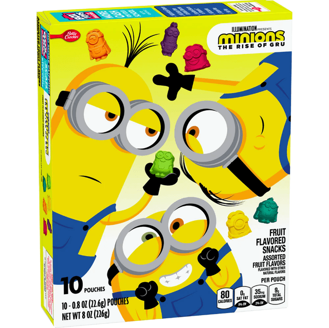 Betty Crocker Minions Fruit Snacks (498g)