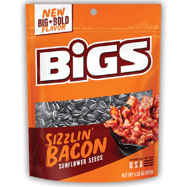 Bigs Sunflower Seeds Sizzlin&#039; Bacon (152g)