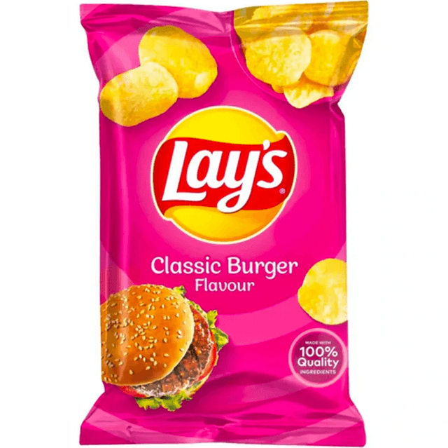 Lay&#039;s Classic Burger Crisps (175g)