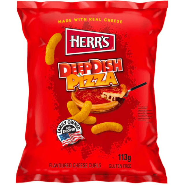 Herr&#039;s Deep Dish Pizza Cheese Curls (113g)