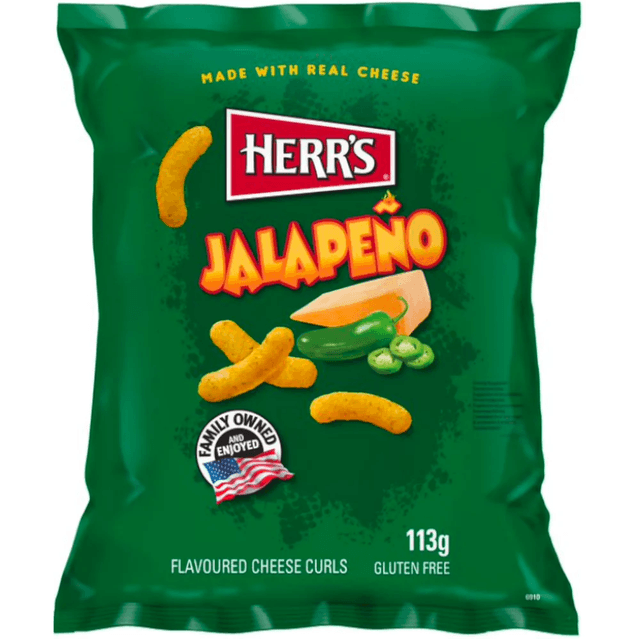 Herr&#039;s Jalapeno Cheese Curls (113g)