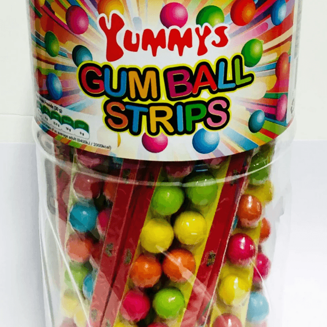 Yummys Gum Balls Strips (30g) x5