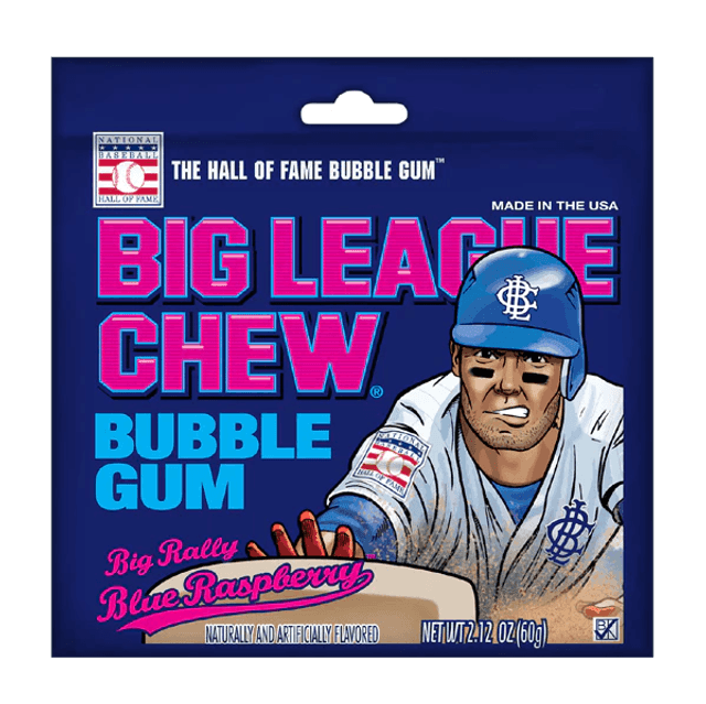 Big League Chew Bubblegum Blue Raspberry (60g)