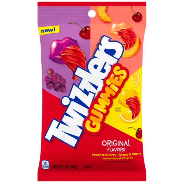 Twizzlers Gummies Peg Bag (198g)