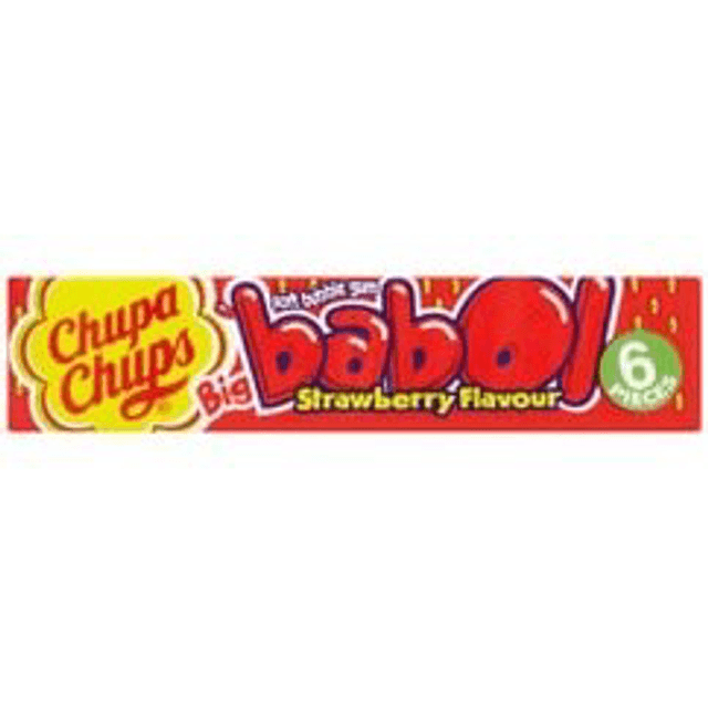 Chupa Chups Big Babol Bubble Gum Strawberry (28g)