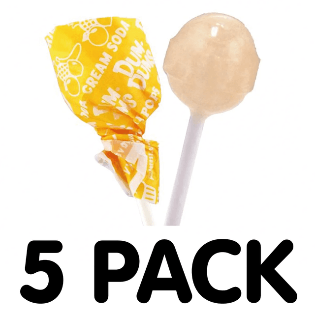 Dum Dums Lollipop Cream Soda (5 Pack)
