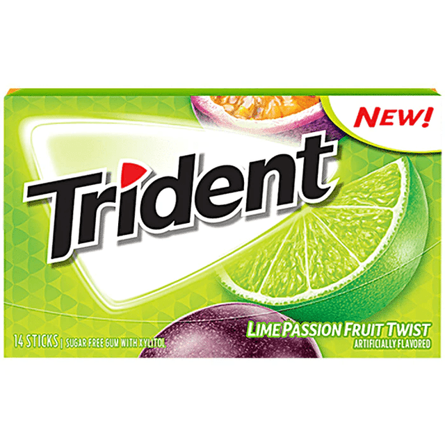 Trident Gum Lime Passion Fruit Twist (27g)  