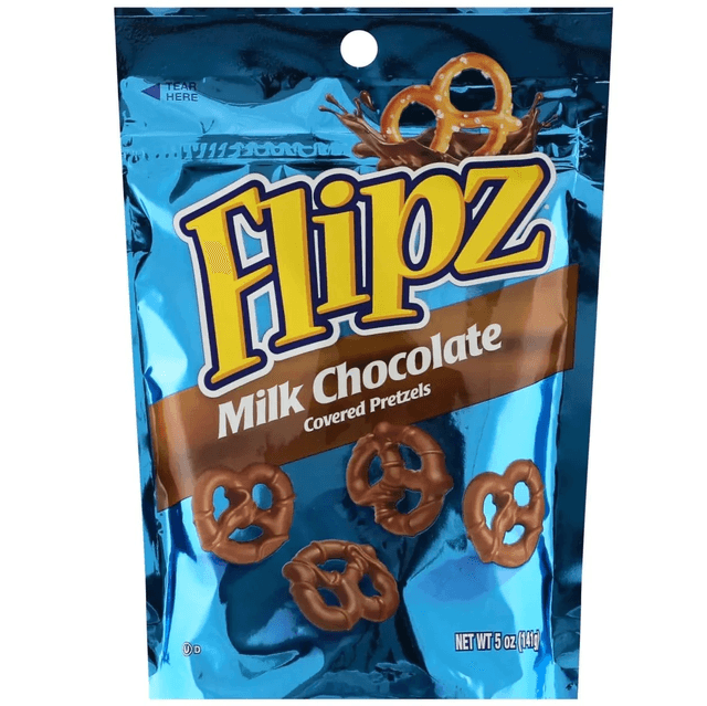 Flipz Milk Chocolate Covered Pretzels (141g)