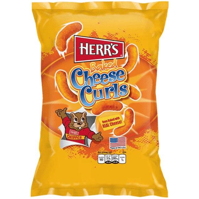 Herr&#039;s Baked Cheese Curls (198g)